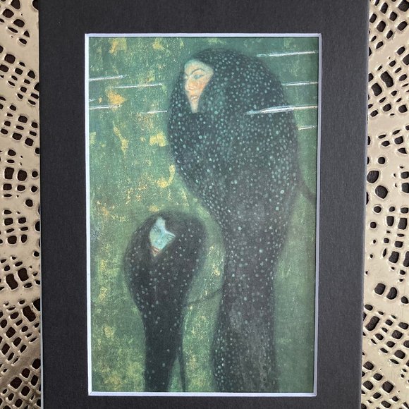 NWT 5x7" Gustav Klimt Print "Mermaids (Whitefish)" w/Black Mat - HOME - Picture 2 of 4